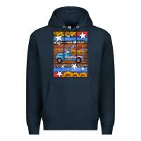 Navy american truck air freshener Premium Hoodie - HRA Design Shop