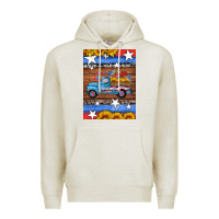 Oatmeal Heather american truck air freshener Premium Hoodie - HRA Design Shop