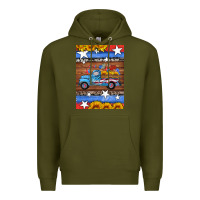 Army Green american truck air freshener Premium Hoodie - HRA Design Shop