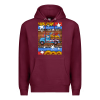 Burgundy american truck air freshener Premium Hoodie - HRA Design Shop