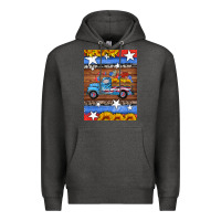 Charcoal Heather american truck air freshener Premium Hoodie - HRA Design Shop