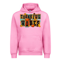 Fuchsia Pink thankful vibes Urban Hoodie - FaDigitalArtStudio