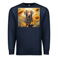 Navy labrador retriever Premium Sweatshirt - Unal Design
