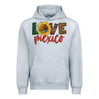 Heather Grey love mexico Urban Hoodie - HRA Design Shop