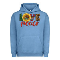 Pigment Pebble Blue love mexico Urban Hoodie - HRA Design Shop