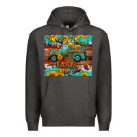 Charcoal Heather western farm life truck sunflowers  mousepad Premium Hoodie - HRA Design Shop