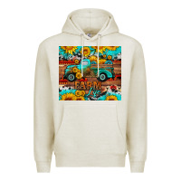 Oatmeal Heather western farm life truck sunflowers  mousepad Premium Hoodie - HRA Design Shop