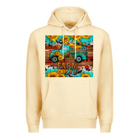 Pina Colada western farm life truck sunflowers  mousepad Premium Hoodie - HRA Design Shop