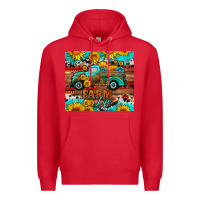 Red western farm life truck sunflowers  mousepad Premium Hoodie - HRA Design Shop