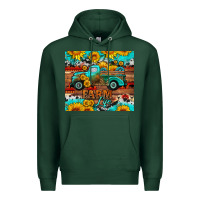Sports Green western farm life truck sunflowers  mousepad Premium Hoodie - HRA Design Shop