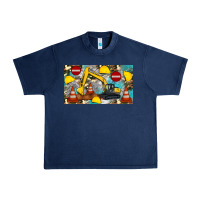 Navy excavator sippy Urban Heavy Tee - Artiststas