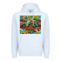 White western farm life truck sunflowers  mousepad Premium Hoodie - HRA Design Shop
