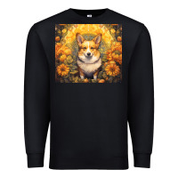 Black pembroke welsh corgi Premium Sweatshirt - Unal Design
