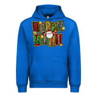 Cobalt Christmas merry mini Urban Hoodie - FaDigitalArtStudio