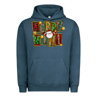Pigment Midnight Navy Christmas merry mini Urban Hoodie - FaDigitalArtStudio