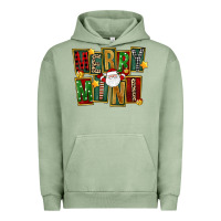 Pigment Oil Green Christmas merry mini Urban Hoodie - FaDigitalArtStudio