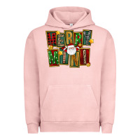 Pigment Salmon Christmas merry mini Urban Hoodie - FaDigitalArtStudio