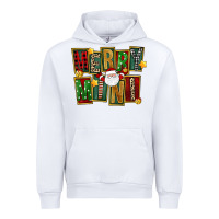 White Christmas merry mini Urban Hoodie - FaDigitalArtStudio