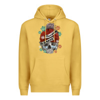 Antique Gold freezing to death skull Premium Hoodie - FaDigitalArtStudio