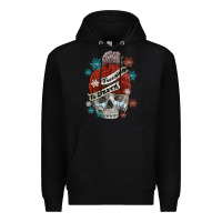 Black freezing to death skull Premium Hoodie - FaDigitalArtStudio