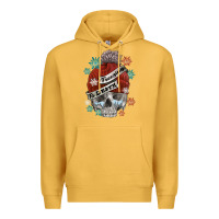 Mustard freezing to death skull Premium Hoodie - FaDigitalArtStudio