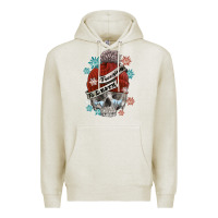 Oatmeal Heather freezing to death skull Premium Hoodie - FaDigitalArtStudio