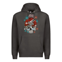 Smoke freezing to death skull Premium Hoodie - FaDigitalArtStudio