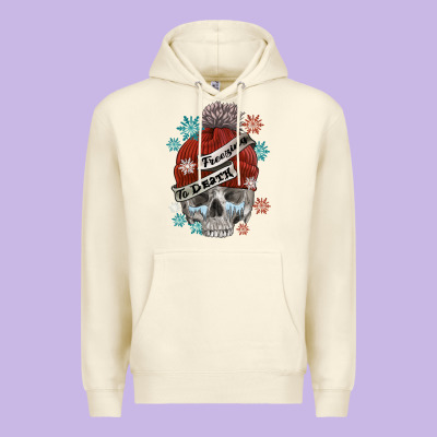 Freezing To Death Skull Premium Hoodie Designed By Fadigitalartstudio