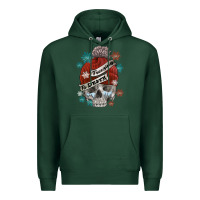 Sports Green freezing to death skull Premium Hoodie - FaDigitalArtStudio