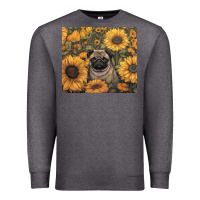 Charcoal Heather pug Premium Sweatshirt - Unal Design