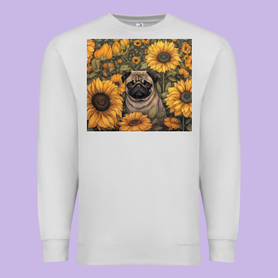 Pug Premium Sweatshirt Designed By Unal Design