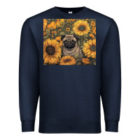 Navy pug Premium Sweatshirt - Unal Design