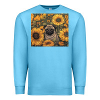 Ocean Blue pug Premium Sweatshirt - Unal Design
