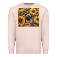 Pale Pink pug Premium Sweatshirt - Unal Design