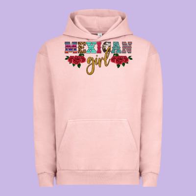 Mexican Girl Urban Hoodie Designed By Hra Design Shop
