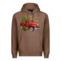 Chestnut christmas truck Premium Hoodie - FaDigitalArtStudio