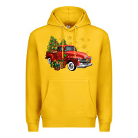 Lemon christmas truck Premium Hoodie - FaDigitalArtStudio