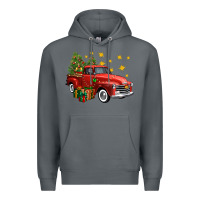 Rock christmas truck Premium Hoodie - FaDigitalArtStudio