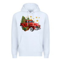White christmas truck Premium Hoodie - FaDigitalArtStudio
