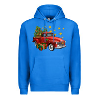 True Royal christmas truck Premium Hoodie - FaDigitalArtStudio