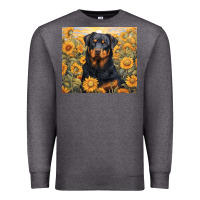 Charcoal Heather rotweiler Premium Sweatshirt - Unal Design