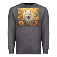 Charcoal Heather samoyed Premium Sweatshirt - Unal Design