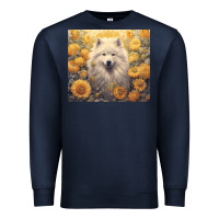 Navy samoyed Premium Sweatshirt - Unal Design