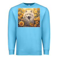 Ocean Blue samoyed Premium Sweatshirt - Unal Design