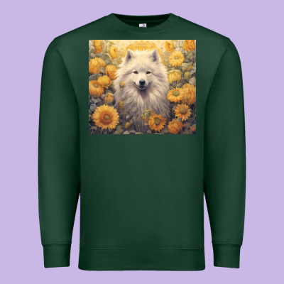 Samoyed Premium Sweatshirt Designed By Unal Design