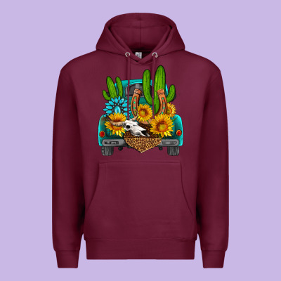 Western Truck Horseshoe Premium Hoodie Designed By Hra Design Shop