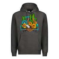 Charcoal Heather western truck Horseshoe Premium Hoodie - HRA Design Shop