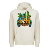 Oatmeal Heather western truck Horseshoe Premium Hoodie - HRA Design Shop