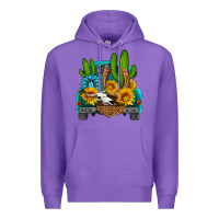 Purple western truck Horseshoe Premium Hoodie - HRA Design Shop