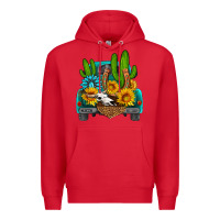 Red western truck Horseshoe Premium Hoodie - HRA Design Shop